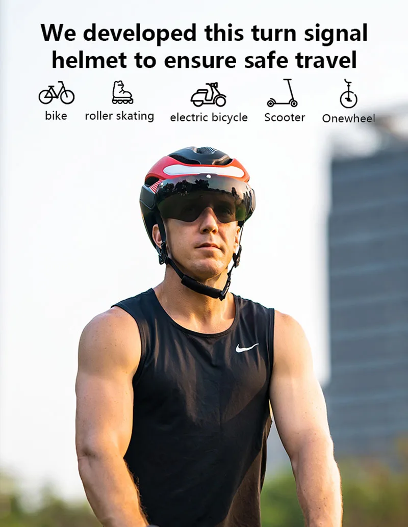 Eastinear Road Bicycle Helmet Led Lights With Magnetic Googles & Sun Visor Ride Racing Ultralight Adult Road Bike Helmet 400g