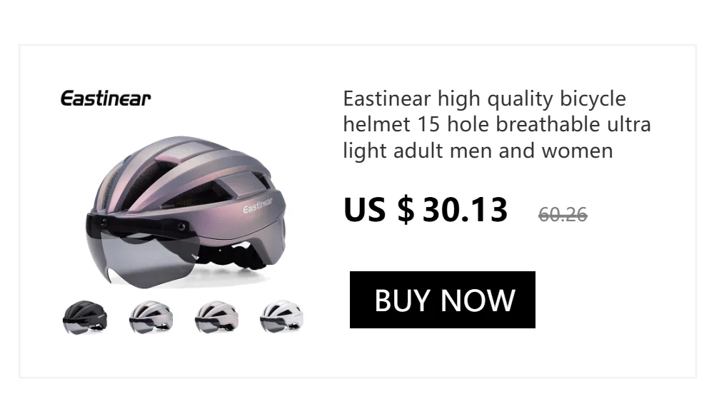 Eastinear Road Bicycle Helmet Led Lights With Magnetic Googles & Sun Visor Ride Racing Ultralight Adult Road Bike Helmet 400g