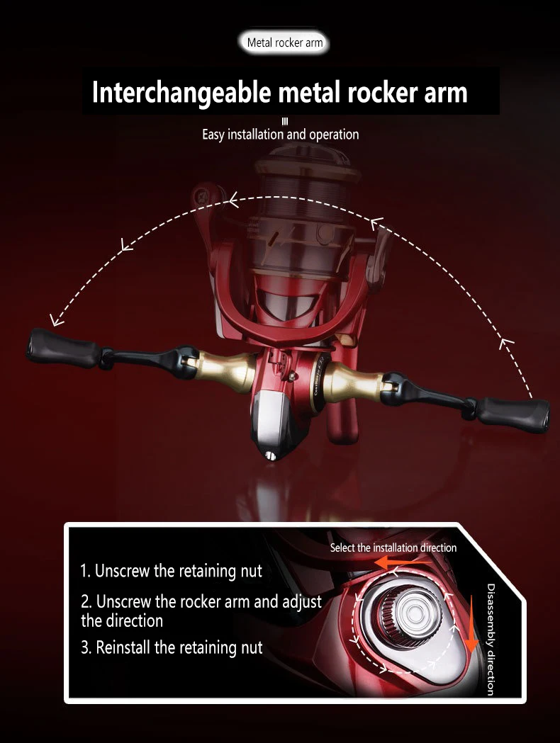 Mavllos SA Trout Spinning Reel 10KG Drag Speed Ratio 6.3:1 2500 3500 Size Smooth Shallow Spool Saltwater Bass Fishing Reel