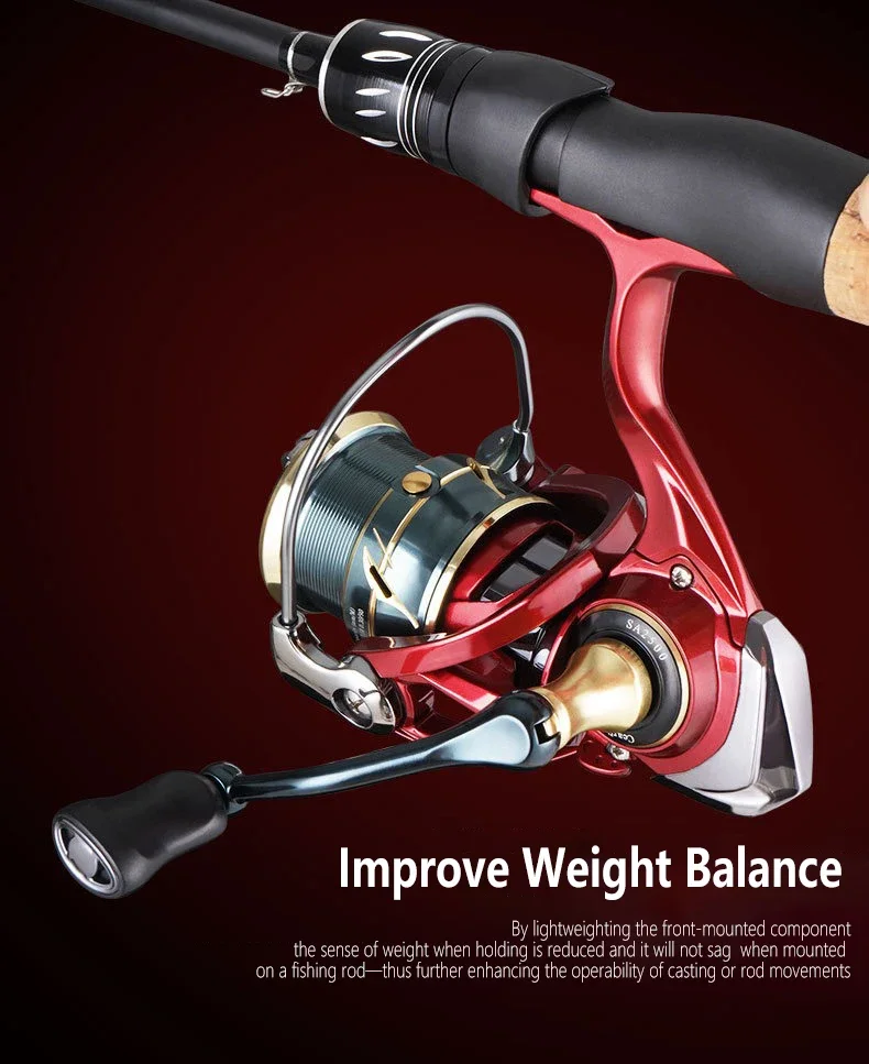 Mavllos SA Trout Spinning Reel 10KG Drag Speed Ratio 6.3:1 2500 3500 Size Smooth Shallow Spool Saltwater Bass Fishing Reel