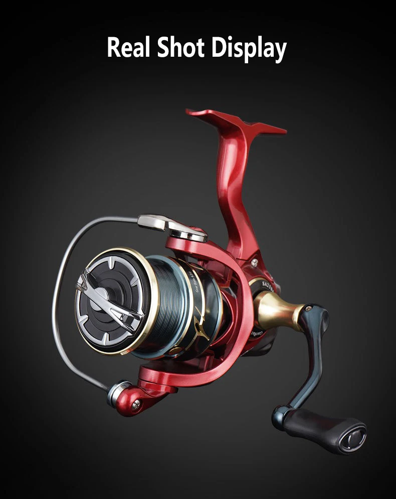 Mavllos SA Trout Spinning Reel 10KG Drag Speed Ratio 6.3:1 2500 3500 Size Smooth Shallow Spool Saltwater Bass Fishing Reel