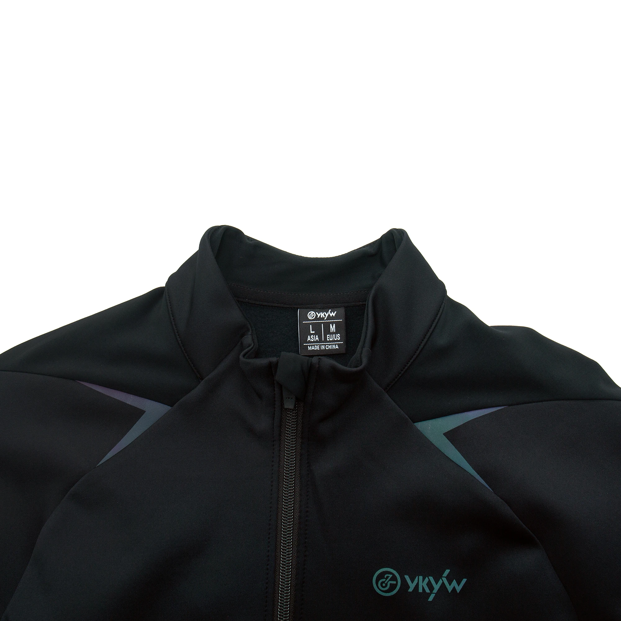 YKYWBIKE Men's Cycling Jacket Anti-Splash Bicycle Jersey Windproof Long Sleeved Fleece Lined Shirt Thermal Road Bike Clothing