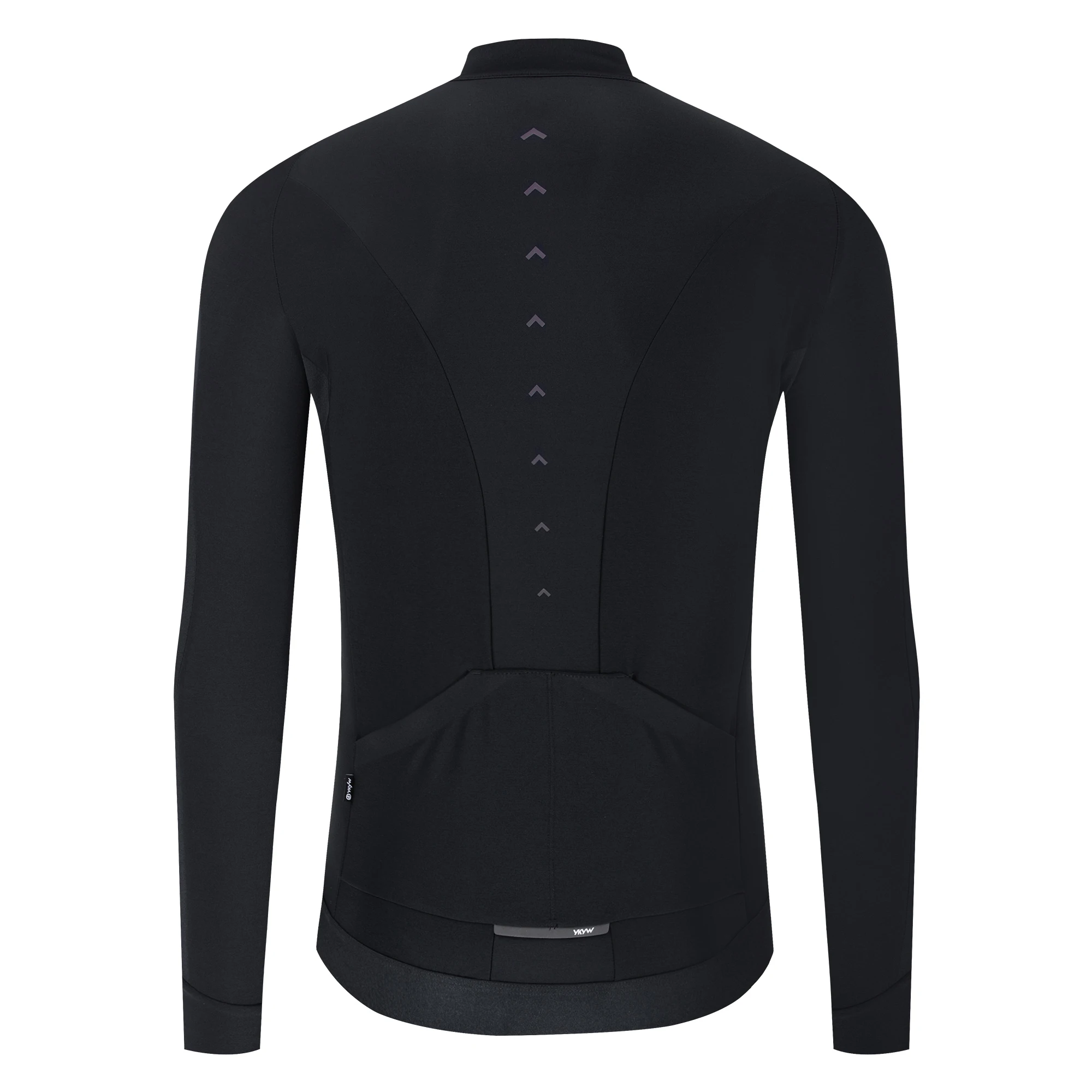 YKYWBIKE Men's Cycling Jacket Anti-Splash Bicycle Jersey Windproof Long Sleeved Fleece Lined Shirt Thermal Road Bike Clothing