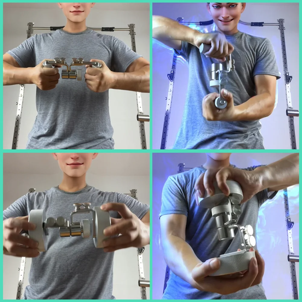 Adjustable Resistance Twister Wrist Rotation Training 304 Stainless Steel Arm Forearm Exerciser Finger Trainer Strength Grip Pro