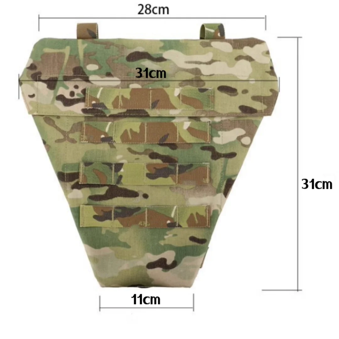 Tactical Pleated Airsoft Vest Crotch Groin Protection Hunting Gear Accessory Airsoft Men Molle Body Armor Bag Equipment
