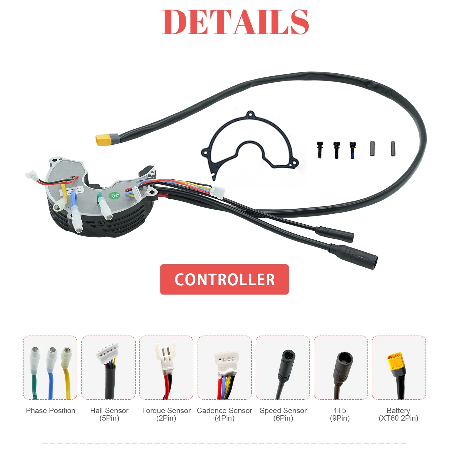 Tongsheng TSDZ8 48V 750W Movement Components Controller Gear Torque Nylon Wheel Replacement Electric Bicycle Parts for Mid Motor