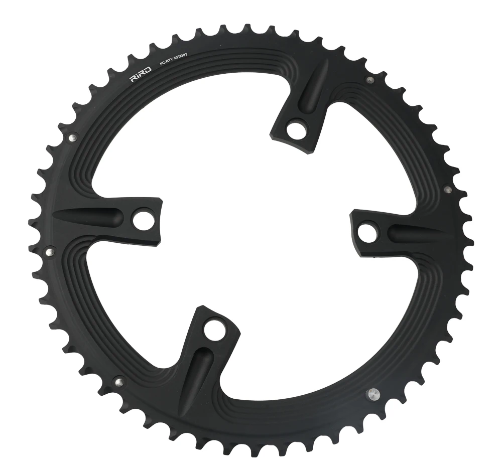 RIRO 4-Bolts 110BCD Aluminum Alloy Chainring for Shimano 105 R7000/Restore R8000/Dura-Ace R9100 50-34T 52-36T 53-39T Bike Parts