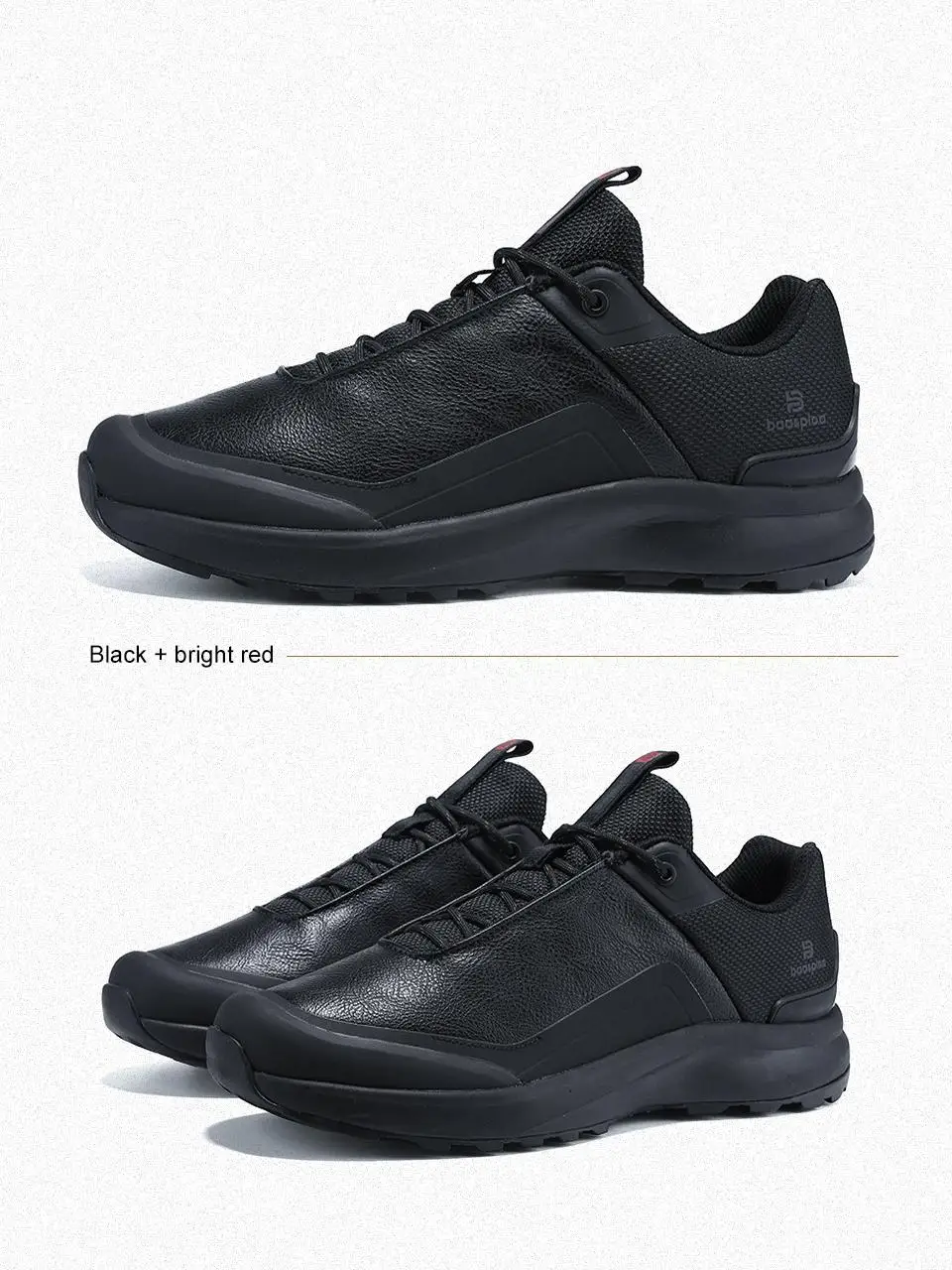 Baasploa Men Hiking Shoes New Comfort Climbing Outdoor Sneakers Trekking Non-Slip Wear Resistant Walking Shoes Male Lace-Up