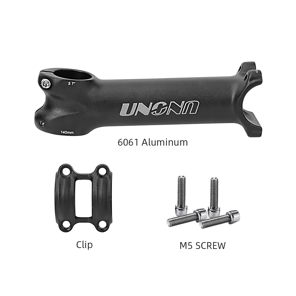 UNO Long Stem Mtb Power 140/150mm Bicycle Fork Stem Extension 7/17 Degree Handlebar Stem Riser Road Power Downstem For Bicycl