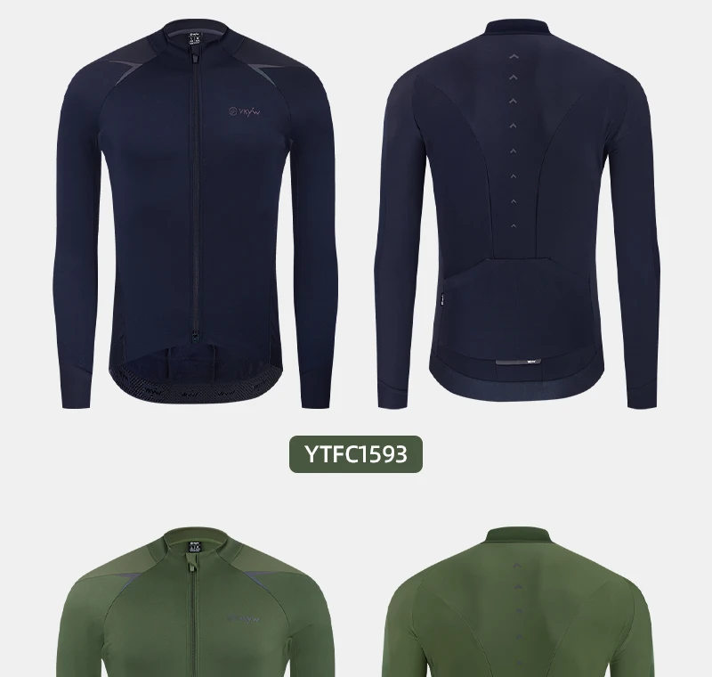YKYWBIKE Men's Cycling Jersey Water-Resistance Bicycle Outdoors Sports Jersey Windproof Winter Coat Thermal Road Bike Clothing