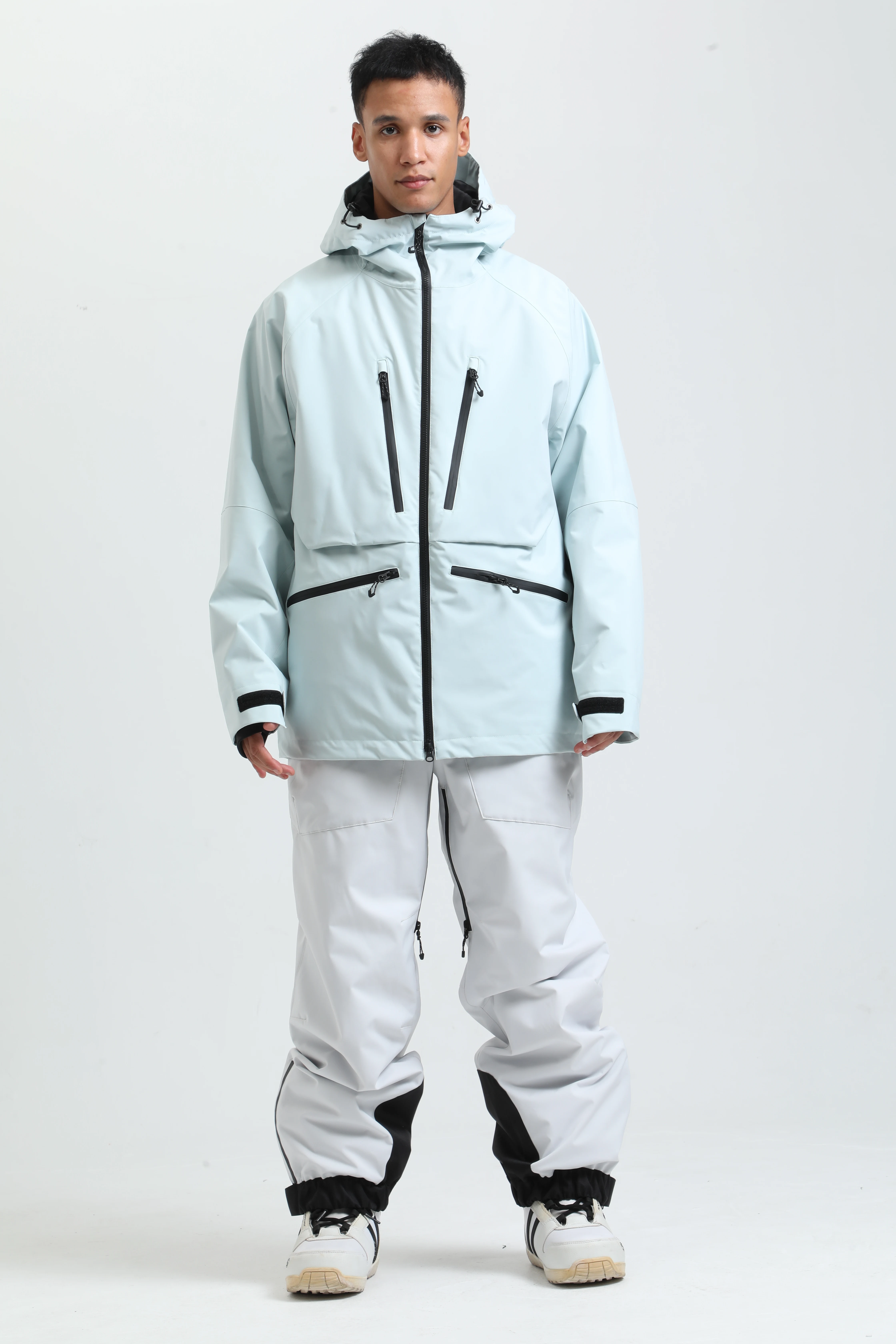 2025 GSOU SNOW Men's Skiing Outfit Winter Outdoor Sports Double Board Warm Breathable Waterproof Windproof Snowboard Set