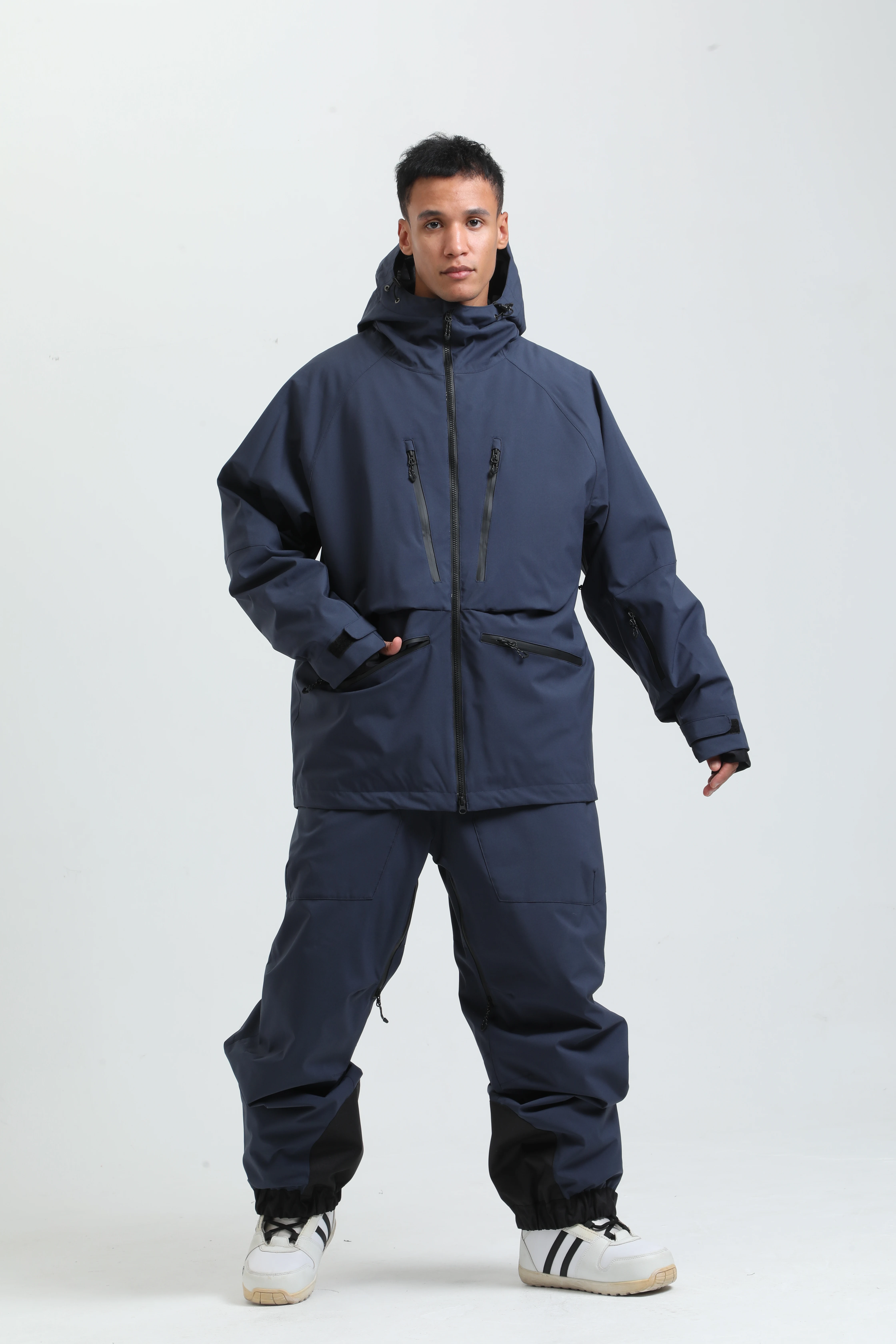 2025 GSOU SNOW Men's Skiing Outfit Winter Outdoor Sports Double Board Warm Breathable Waterproof Windproof Snowboard Set