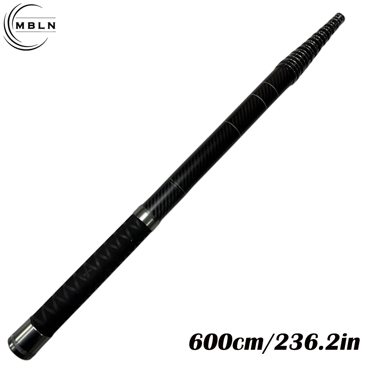 Carbon Fiber Telescopic Landing Net Pole, 6m/8m, Anti-Slip Handle, 8mm Universal Net Head, Ideal for Sea Fishing