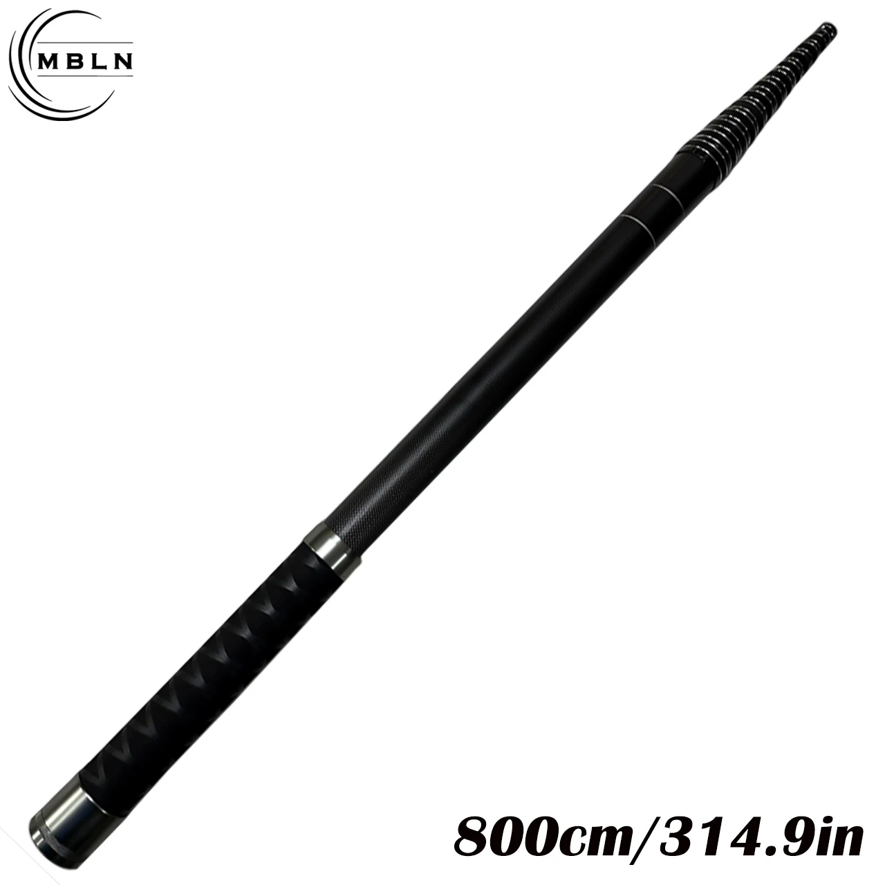 Carbon Fiber Telescopic Landing Net Pole, 6m/8m, Anti-Slip Handle, 8mm Universal Net Head, Ideal for Sea Fishing