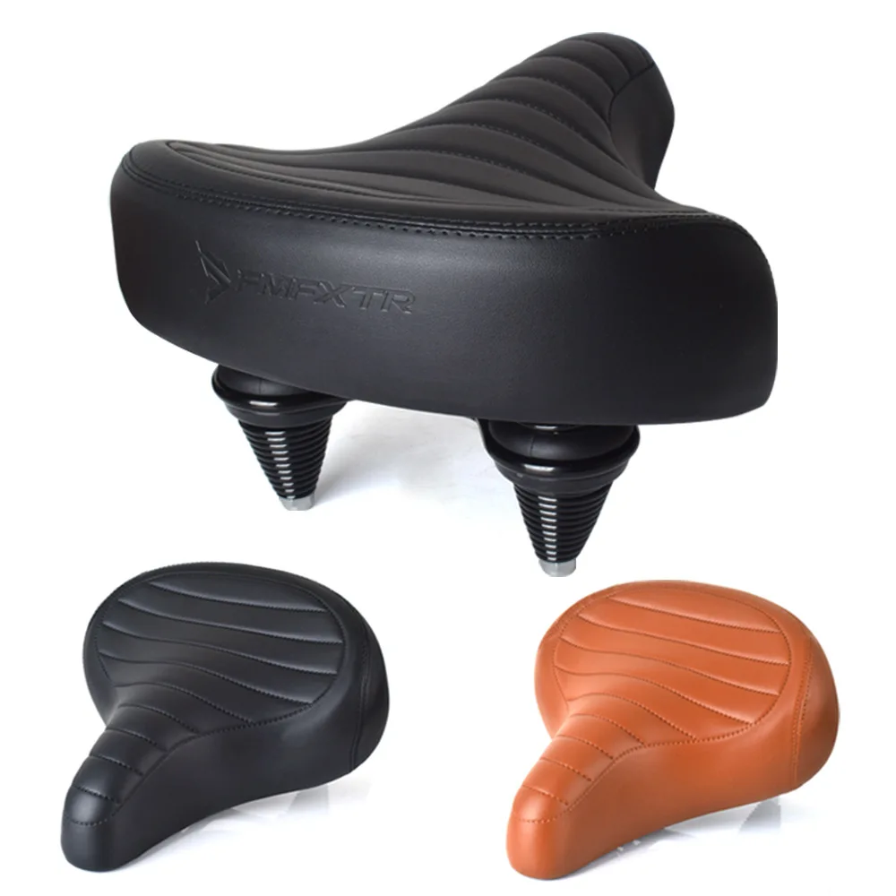 Mountain bike seat cushion, folding electric bike saddle, super large, super soft shock-absorbing seat cushion waterproof saddle