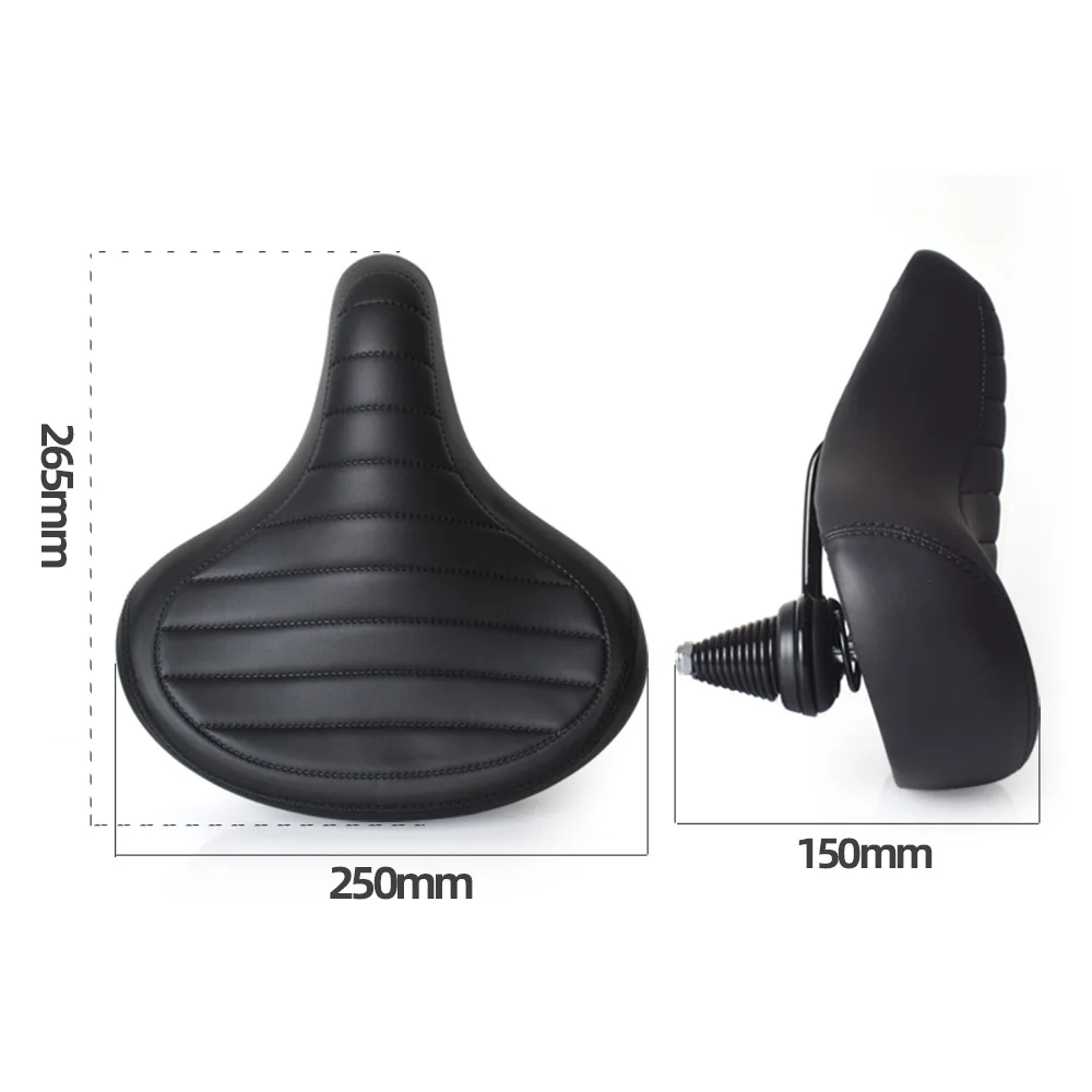 Mountain bike seat cushion, folding electric bike saddle, super large, super soft shock-absorbing seat cushion waterproof saddle