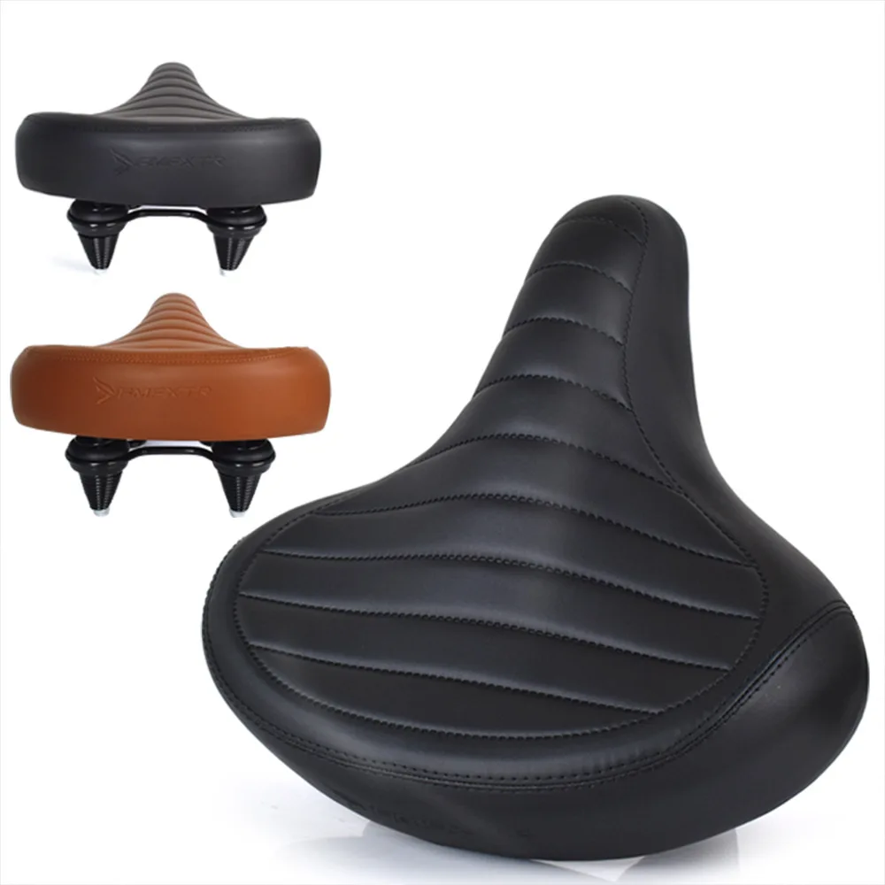 Mountain bike seat cushion, folding electric bike saddle, super large, super soft shock-absorbing seat cushion waterproof saddle