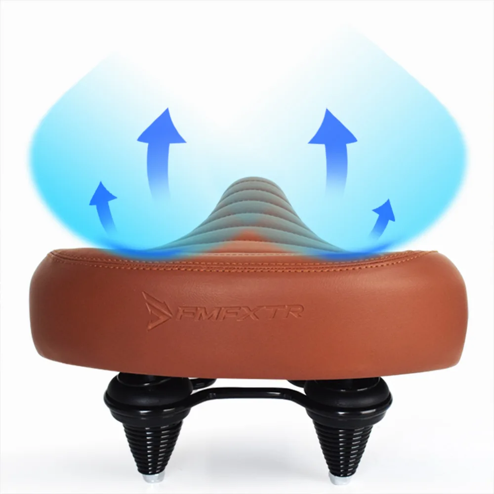 Mountain bike seat cushion, folding electric bike saddle, super large, super soft shock-absorbing seat cushion waterproof saddle