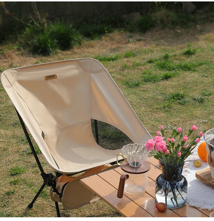 TARKA 2Pcs Folding Chairs for Camping Outdoor Portable Lightweight Foldable Chair Set for Beach Garden Balcony Backyard,