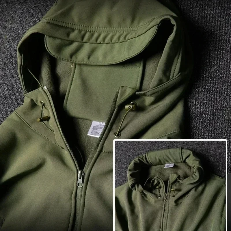 Sharkskin Soft-shell Tactical Jackets Camo Jacket Fleece Hooded Coat Manufacturers Trainning Hunting Clothes Outdoor Jacket