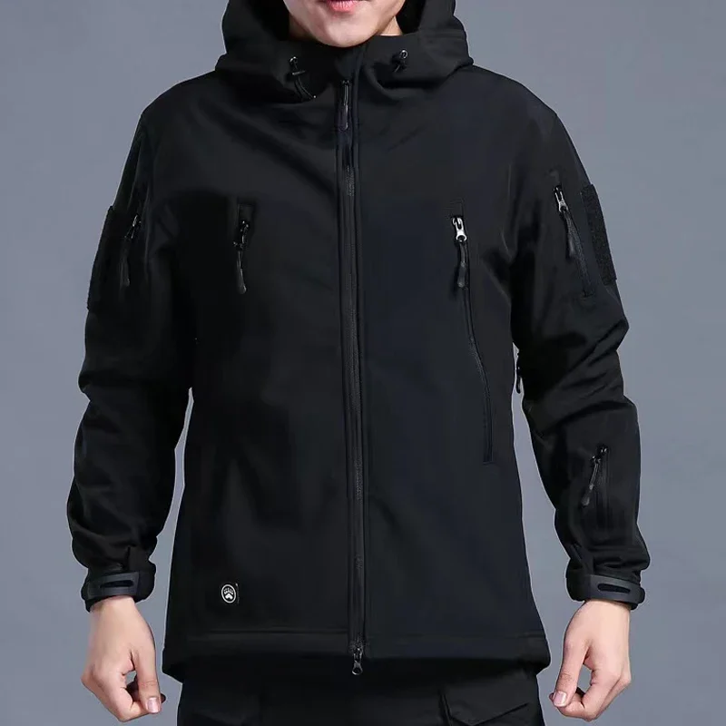 Sharkskin Soft-shell Tactical Jackets Camo Jacket Fleece Hooded Coat Manufacturers Trainning Hunting Clothes Outdoor Jacket