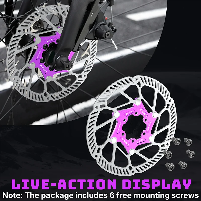 IIIPRO IV4 Bicycle Hydraulic Brakes Set 4 Piston Bike Hydraulic Disc Brake Set 160mm Road MTB Oil Pressure Brake Disc
