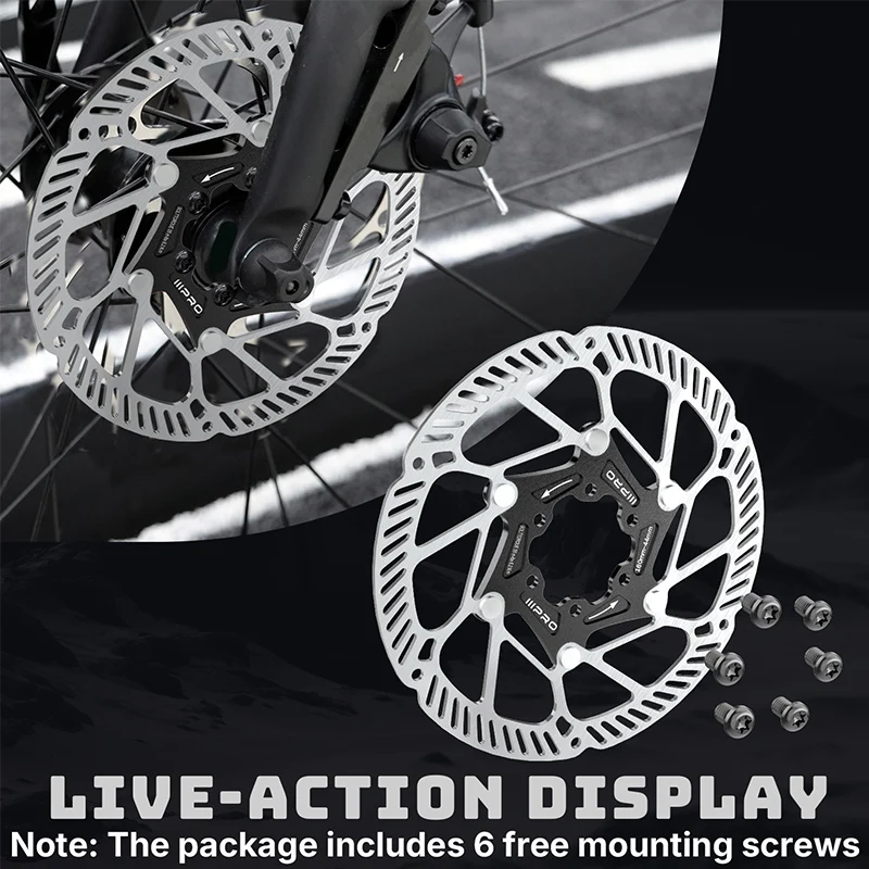 IIIPRO IV4 Bicycle Hydraulic Brakes Set 4 Piston Bike Hydraulic Disc Brake Set 160mm Road MTB Oil Pressure Brake Disc