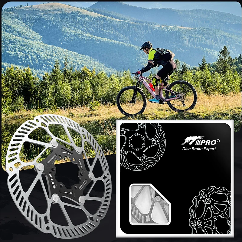 IIIPRO IV4 Bicycle Hydraulic Brakes Set 4 Piston Bike Hydraulic Disc Brake Set 160mm Road MTB Oil Pressure Brake Disc