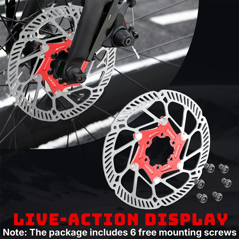 IIIPRO IV4 Bicycle Hydraulic Brakes Set 4 Piston Bike Hydraulic Disc Brake Set 160mm Road MTB Oil Pressure Brake Disc