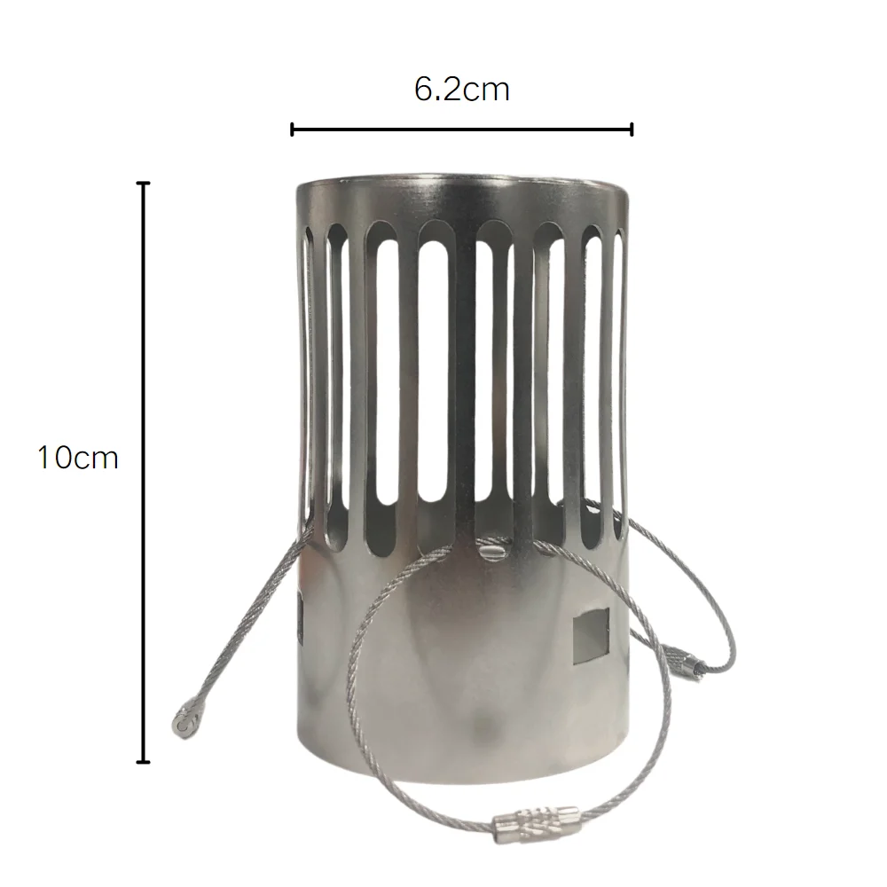Portable 3m Titanium Chimney and SUS304 Chimney Cap Kit Tent Stove Accessories Outdoor Camping Wood Stove DIY Tube
