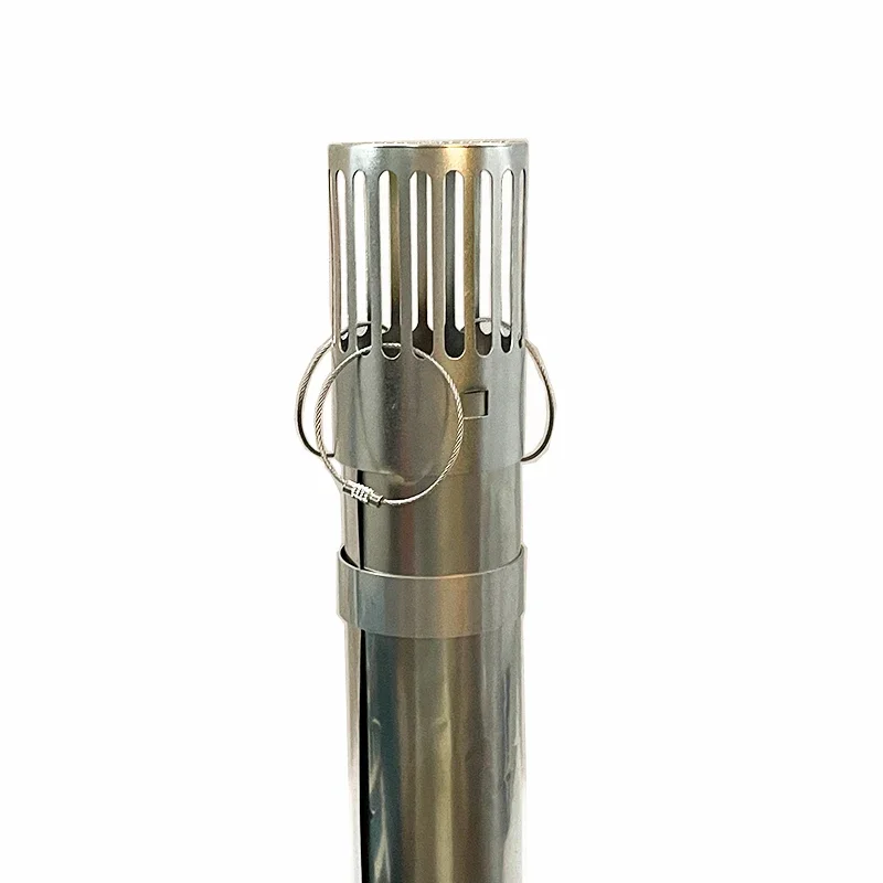 Portable 3m Titanium Chimney and SUS304 Chimney Cap Kit Tent Stove Accessories Outdoor Camping Wood Stove DIY Tube