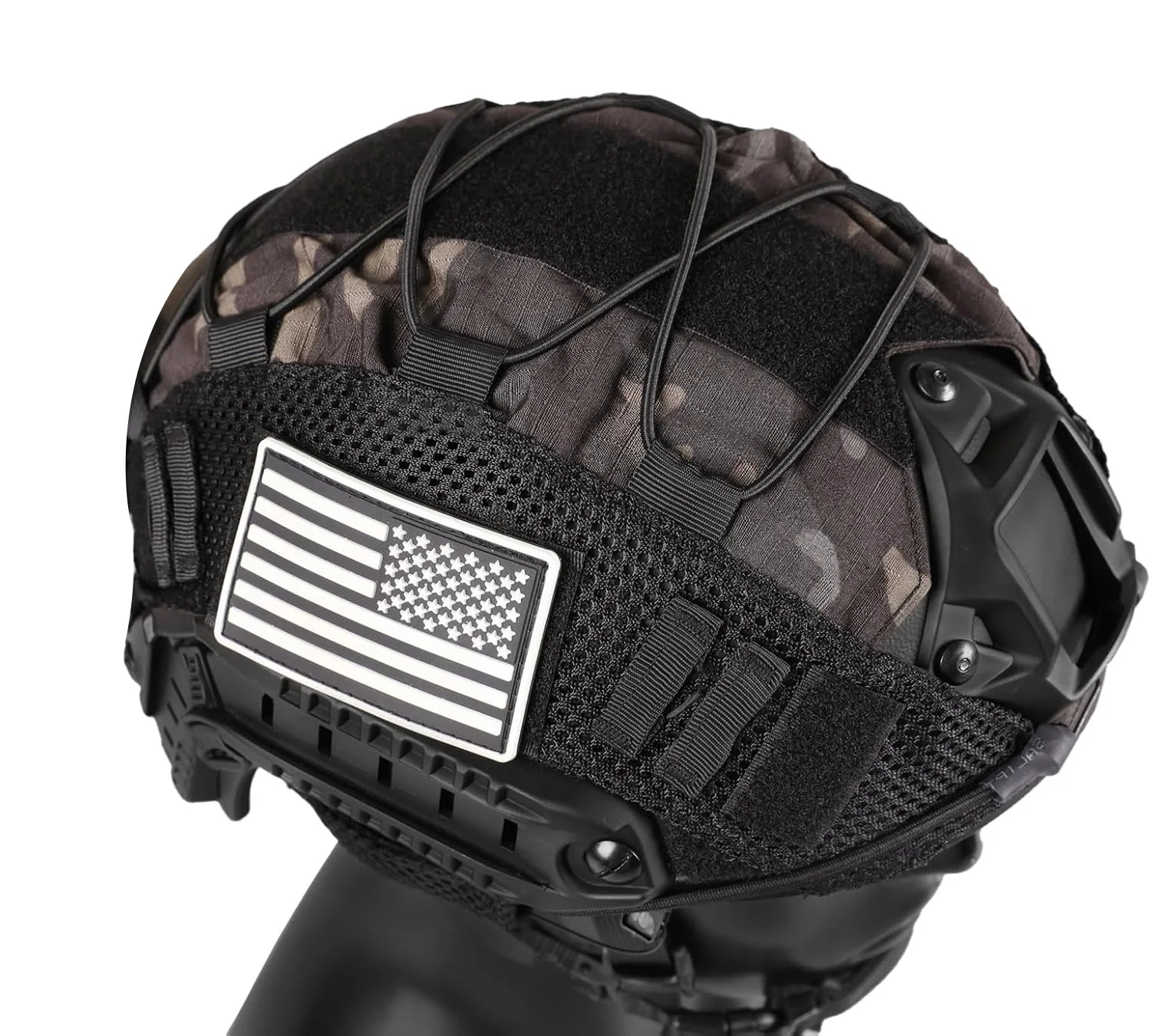 FAST Tactical Protective Helmet Adjustable Tactical Helmet with Battery Pouch & Cover for Airsoft, Cosplay, Military Gear