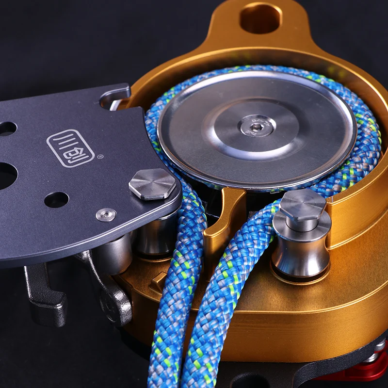 CCD/CCR Z150 Anti-drop Rope Climber Lift Drill Drive Pulley Eight Rings Ascender Power Doubling Climbing System Powered
