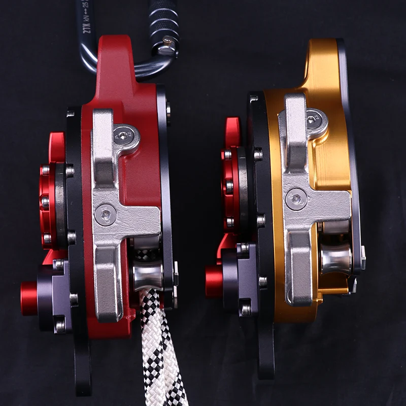 CCD/CCR Z150 Anti-drop Rope Climber Lift Drill Drive Pulley Eight Rings Ascender Power Doubling Climbing System Powered
