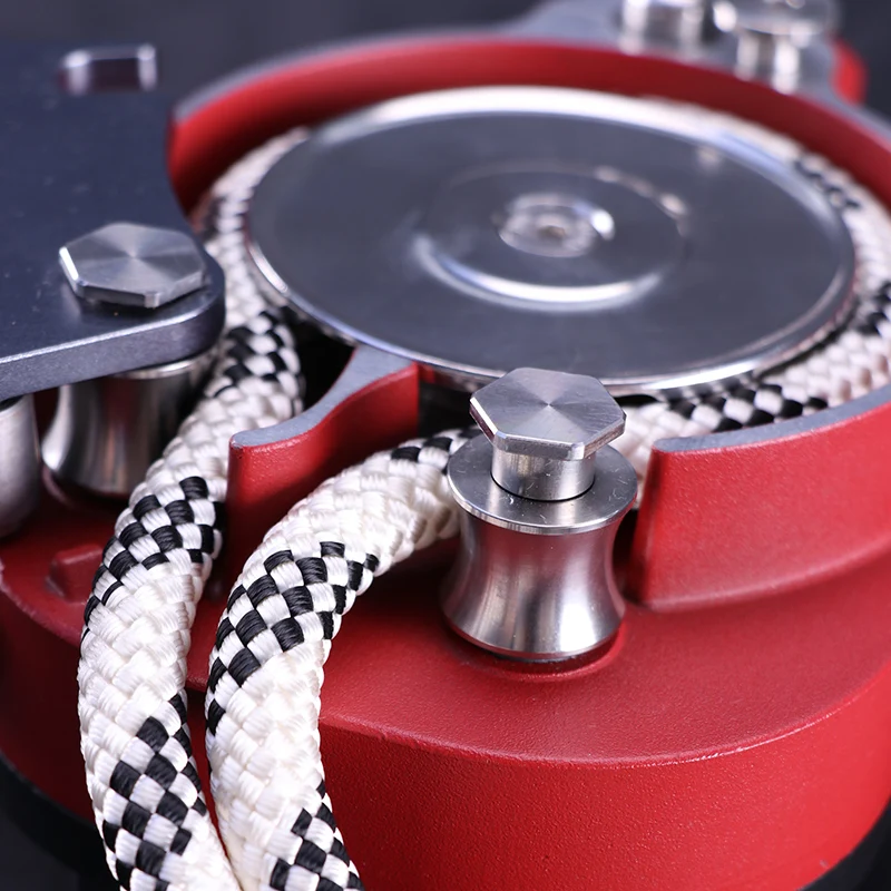 CCD/CCR Z150 Anti-drop Rope Climber Lift Drill Drive Pulley Eight Rings Ascender Power Doubling Climbing System Powered