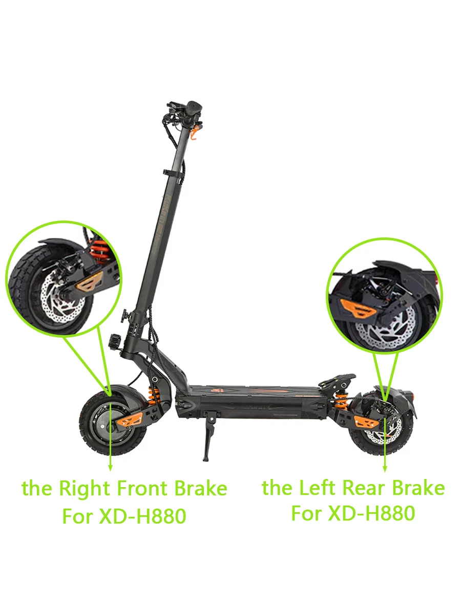 XOD Electric Scooter Brake H800/H880 Multiple Models Hydraulic Disc Brake For KUKirin G2 Master G2 MAX G3 Pro G4 G5 Accessory