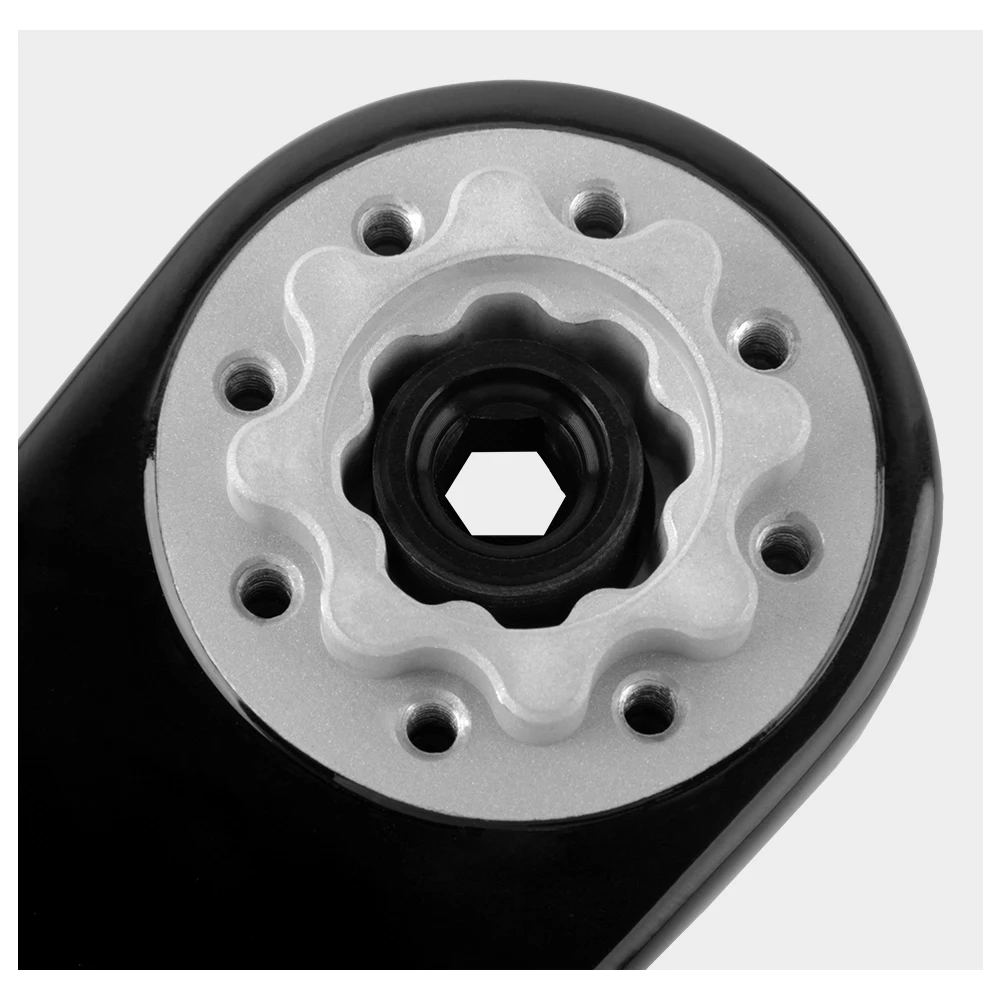 WUZEI Road Bike Carbon Crank 24mm Spindle 165 170mm Bicycle Crankset 8 Bolts Direct Mount Speed Bike Sprocket for Shimano R8000