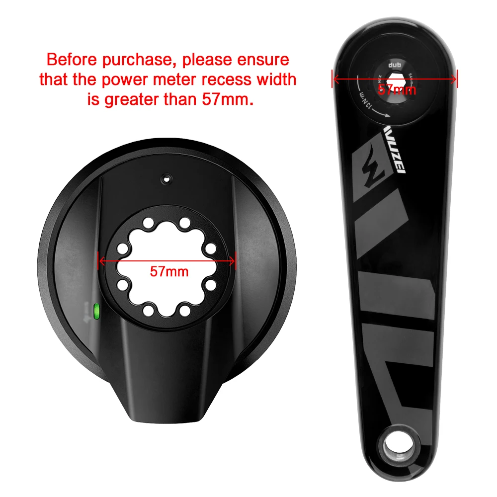 WUZEI Road Bike Carbon Crank 24mm Spindle 165 170mm Bicycle Crankset 8 Bolts Direct Mount Speed Bike Sprocket for Shimano R8000