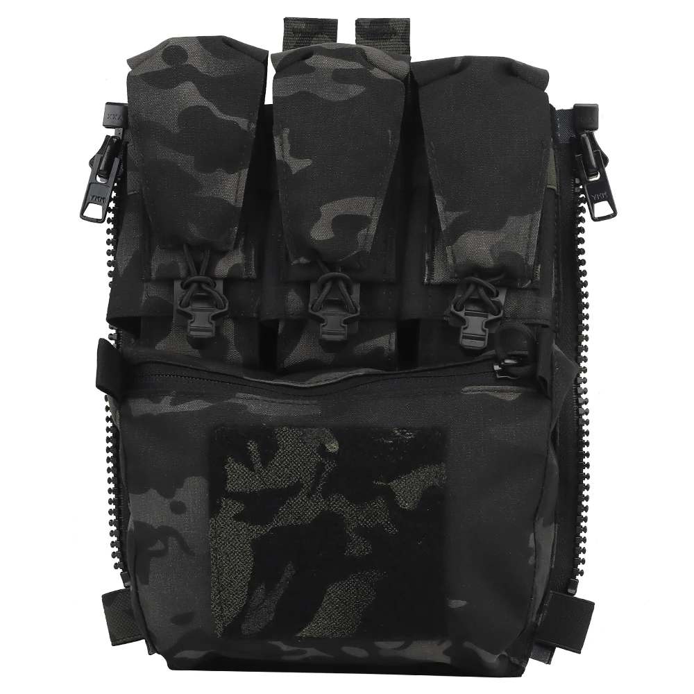 FCPC V5 Style Tactical Plate Carrier Vest – MOLLE Modular Hunting & Airsoft Vest with Back Panel Utility Pouch