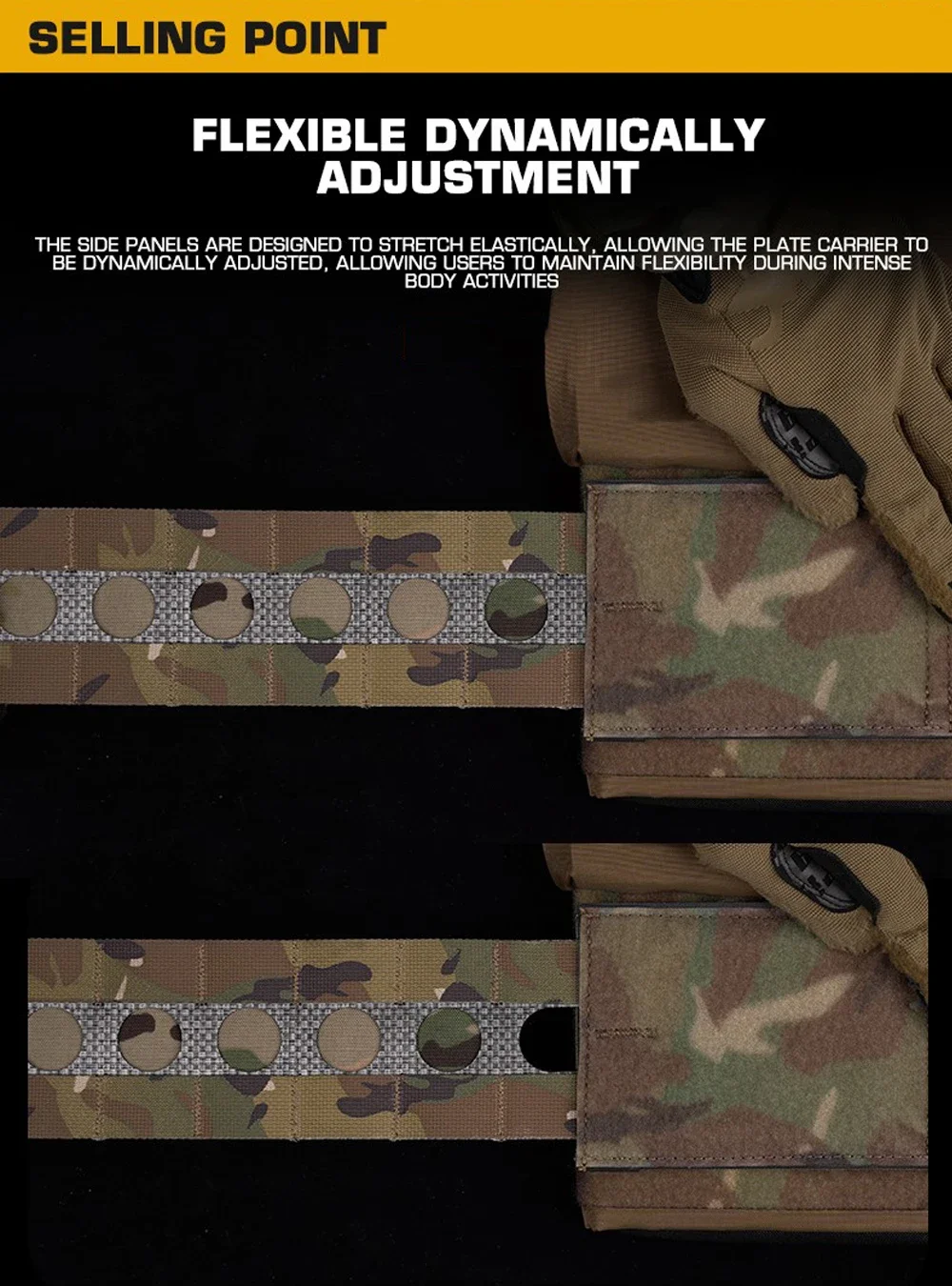 FCPC V5 Style Tactical Plate Carrier Vest – MOLLE Modular Hunting & Airsoft Vest with Back Panel Utility Pouch