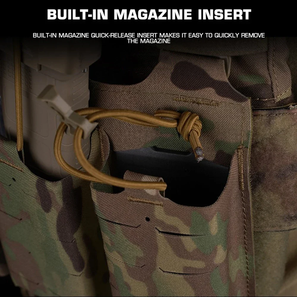 FCPC V5 Style Tactical Plate Carrier Vest – MOLLE Modular Hunting & Airsoft Vest with Back Panel Utility Pouch