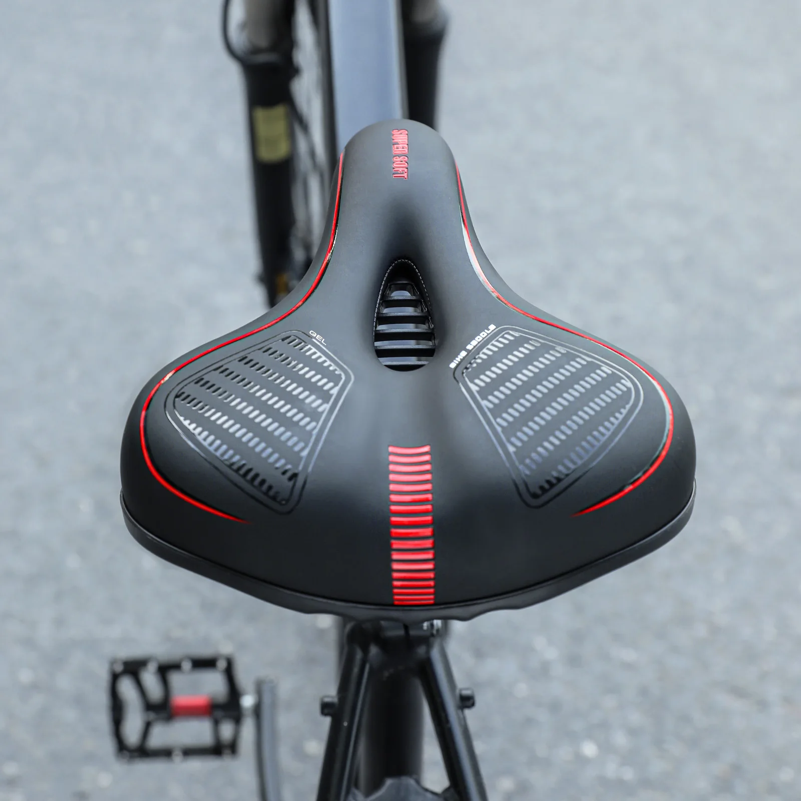 TOSUOD Bicycle Saddle Thicken PU Soft Racing Breathable Rainproof Seat for MTB Road Bike Ergonomic Comfortable Cushion