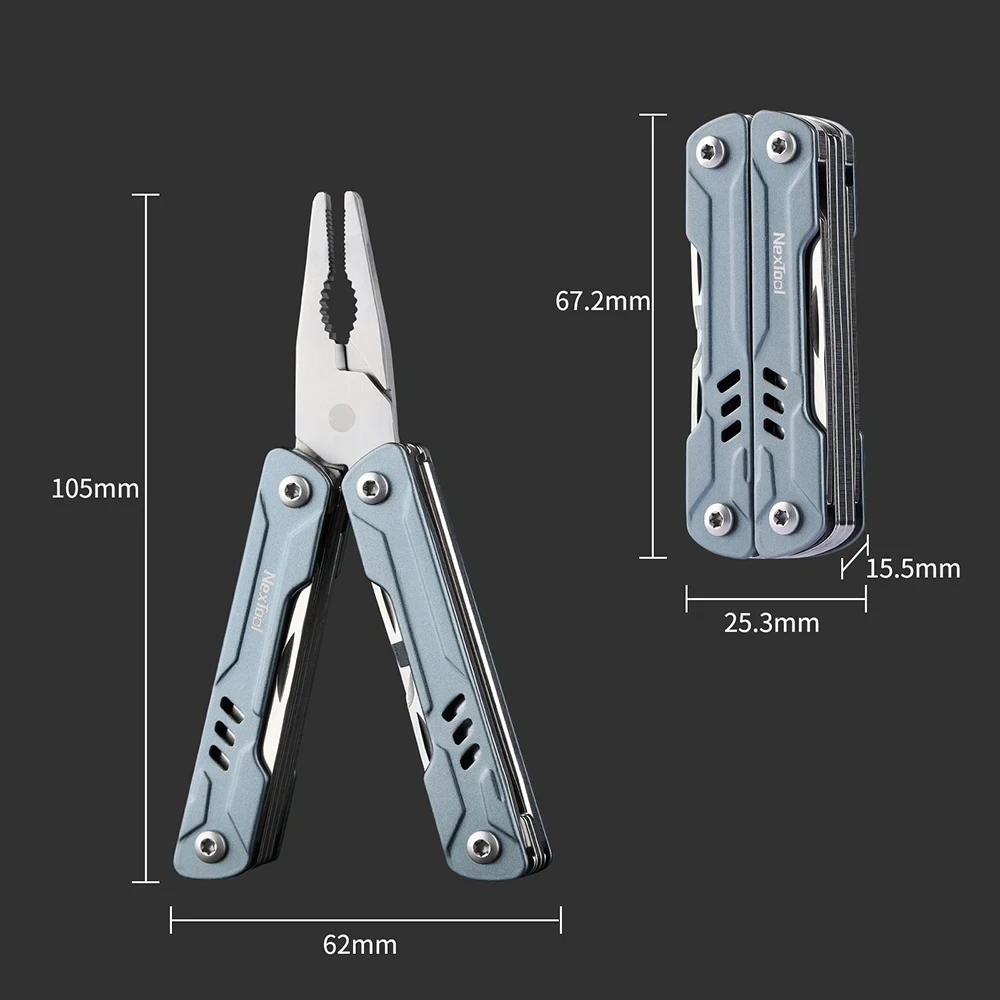 NexTool Small Sailor Pliers S11 11-in-1 Multi-functional Folding Tool Knife Scissors Wire Cutter Set EDC Outdoor Portable Tools