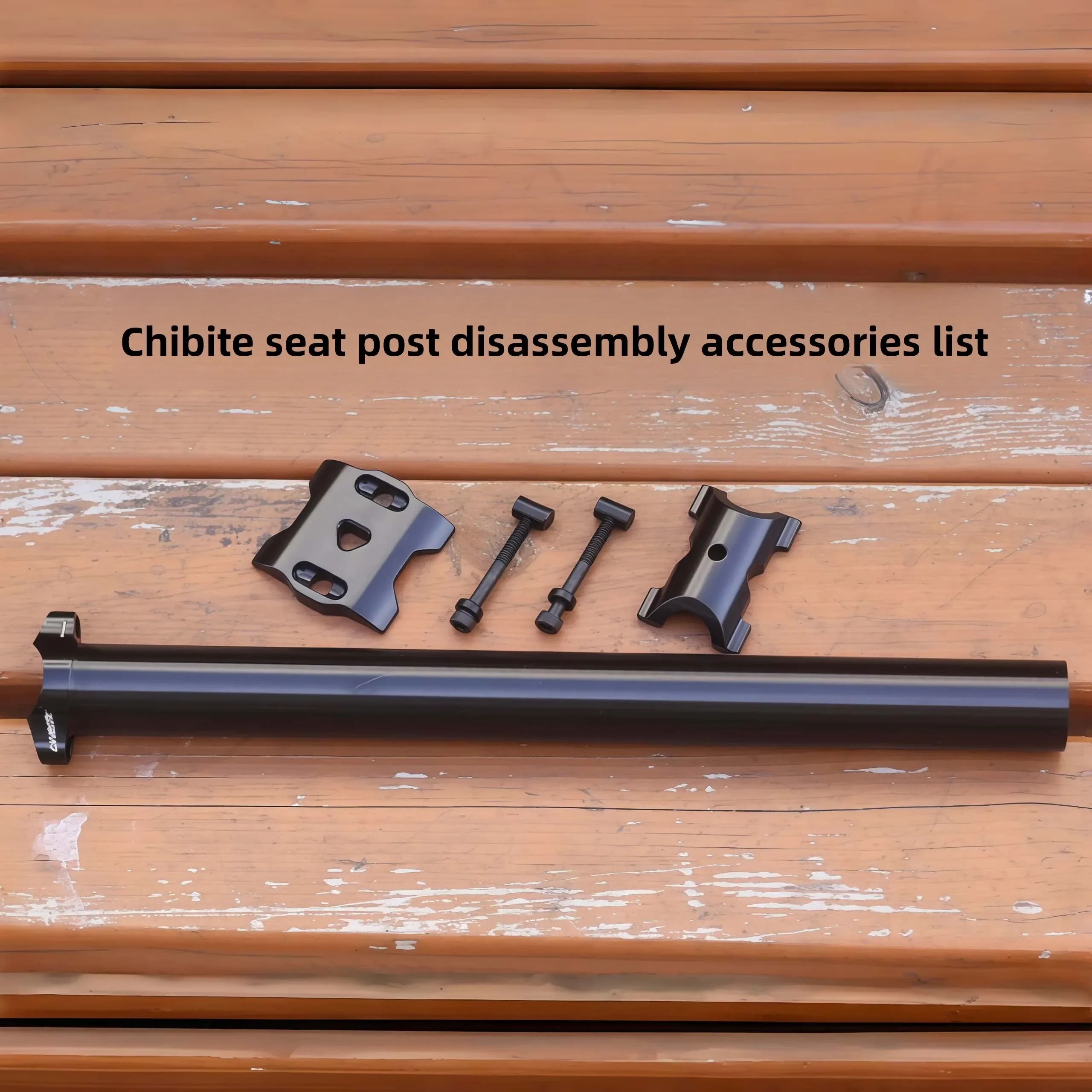 CHIBITE CNC Aluminum MTB Seatpost Clamp, Wide Locking Design 34.9mm/36.4mm Mountain Bike Seat Collar