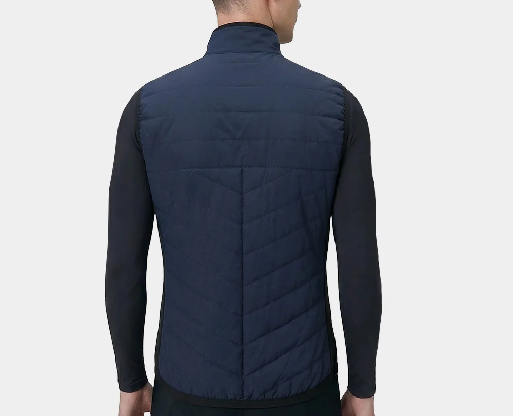 HISERWA Winter Cycling Vest Sleeveless Thermal Fleece Bicycle Gelit Windproof Waterproof Bike Vest High Quality Zipper