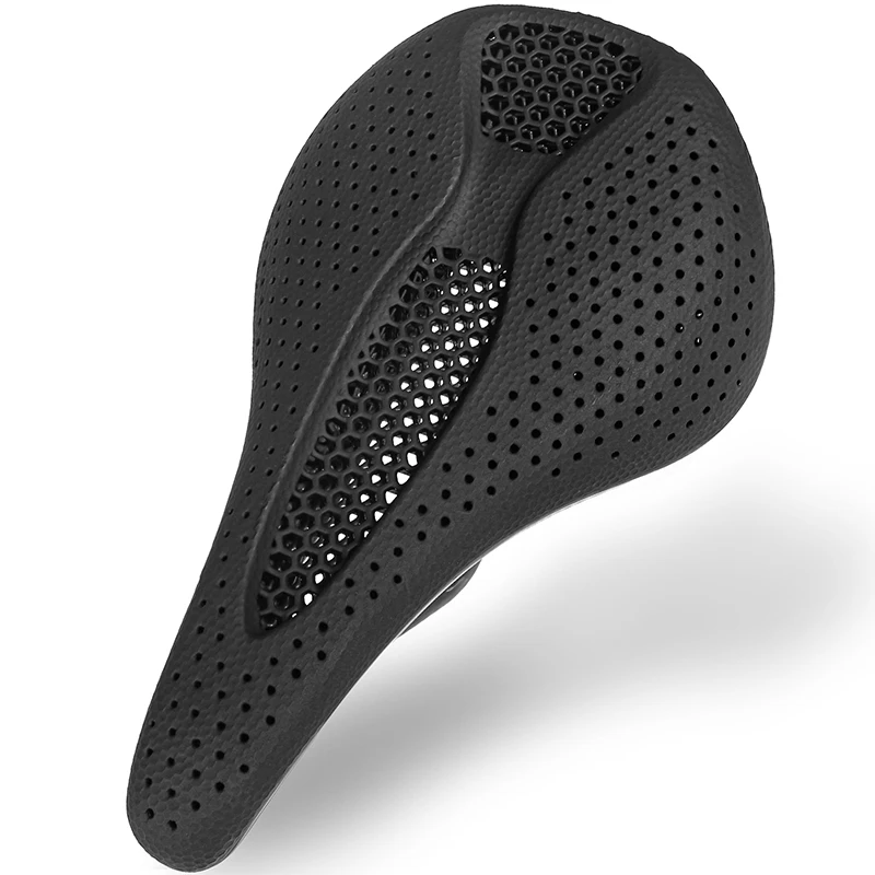 BUCKLOS Ergonomic Road Bike Saddle Carbon Fiber 3D Printed Ultralight Racing BIke Saddle Breathable 3D-Printed Bike Seat Part