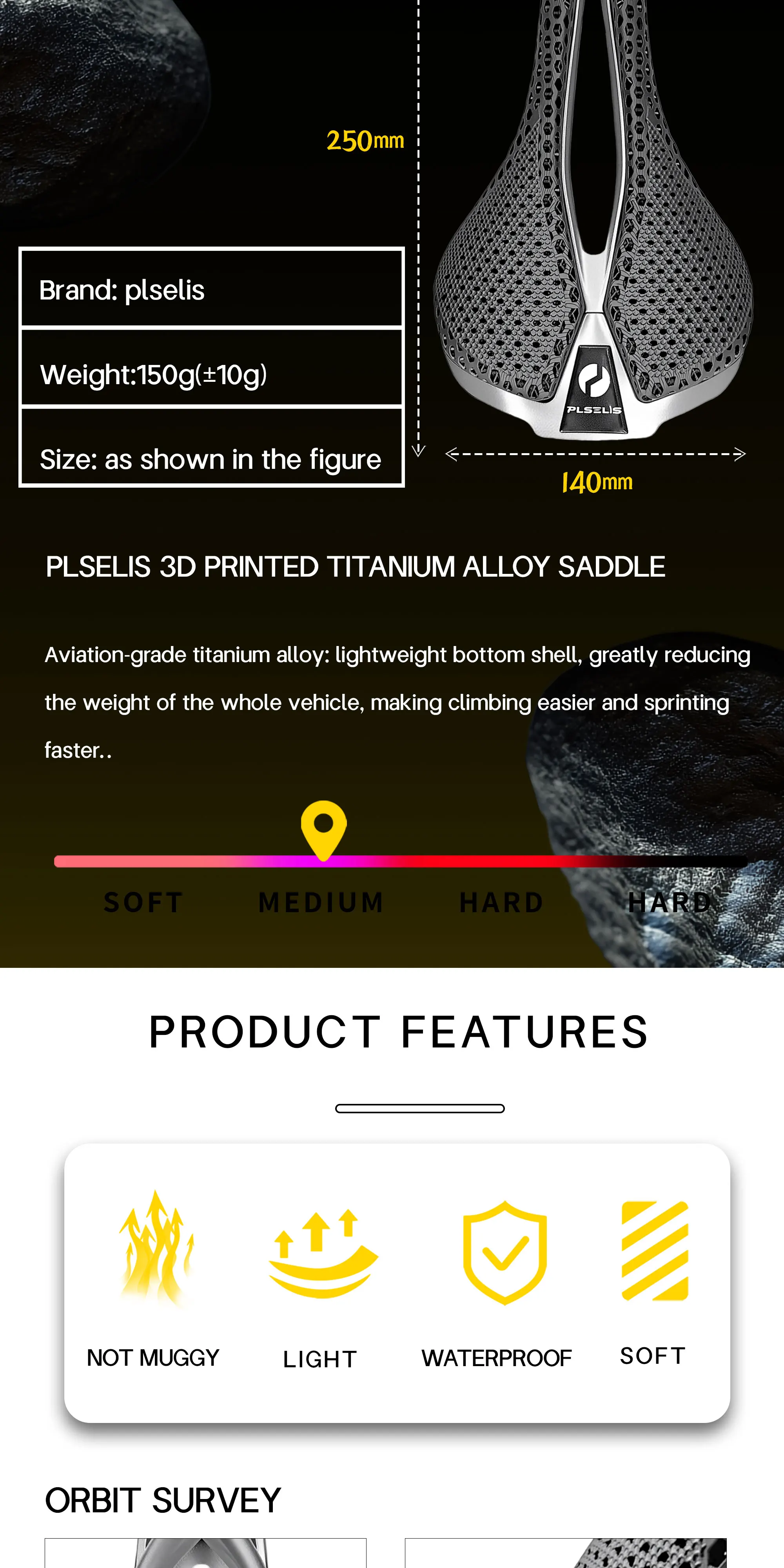 Plselis Specialized Road Bicycle Titanium Alloy Integrated Bottom Bracket Lightweight 150g 3D Printed Ergonomic Cycling Gear