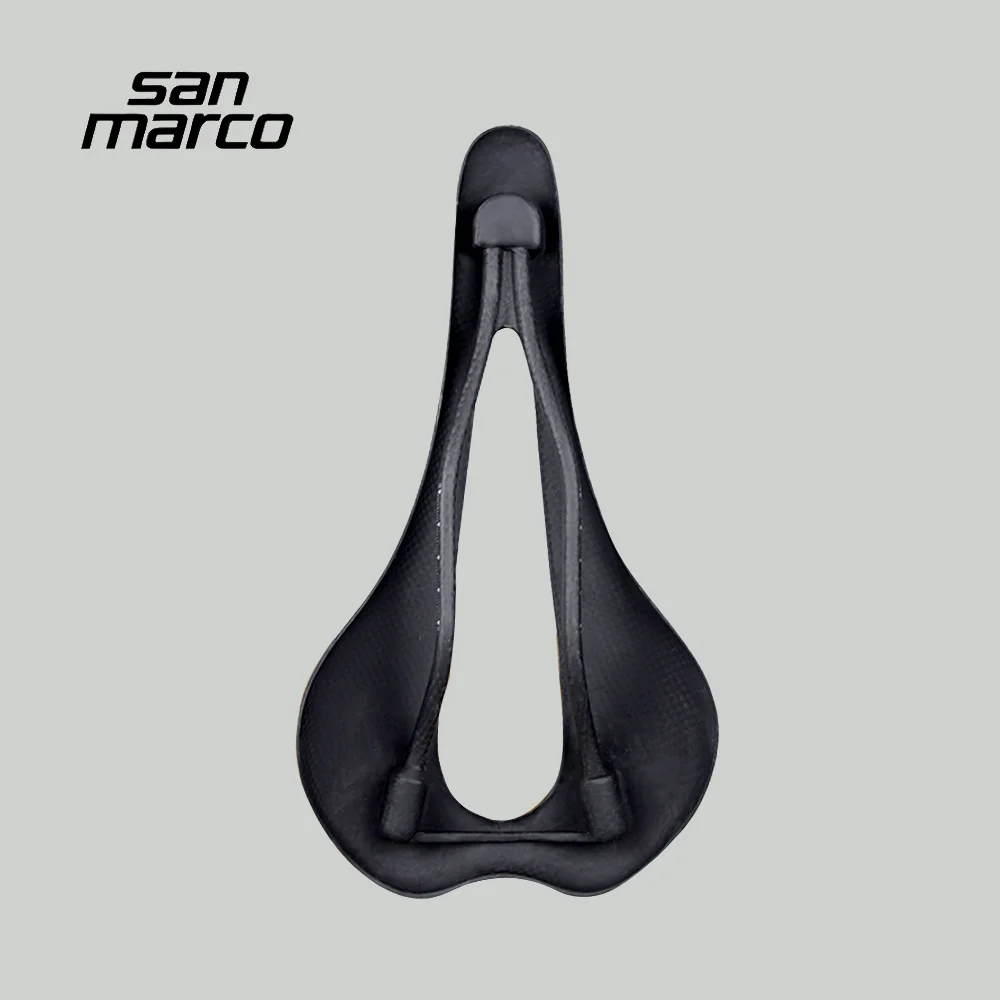 Lightweight San Marco Saddle SLR Full Carbon Bicycle Saddles Hollow Road MTB Mountain Hard Racing Bike Seat for Men Women 145mm