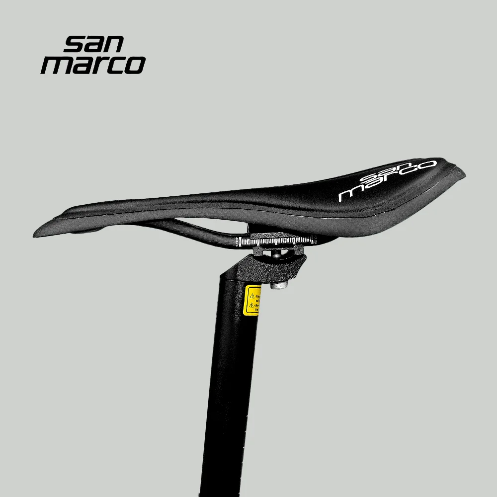 Lightweight San Marco Saddle SLR Full Carbon Bicycle Saddles Hollow Road MTB Mountain Hard Racing Bike Seat for Men Women 145mm