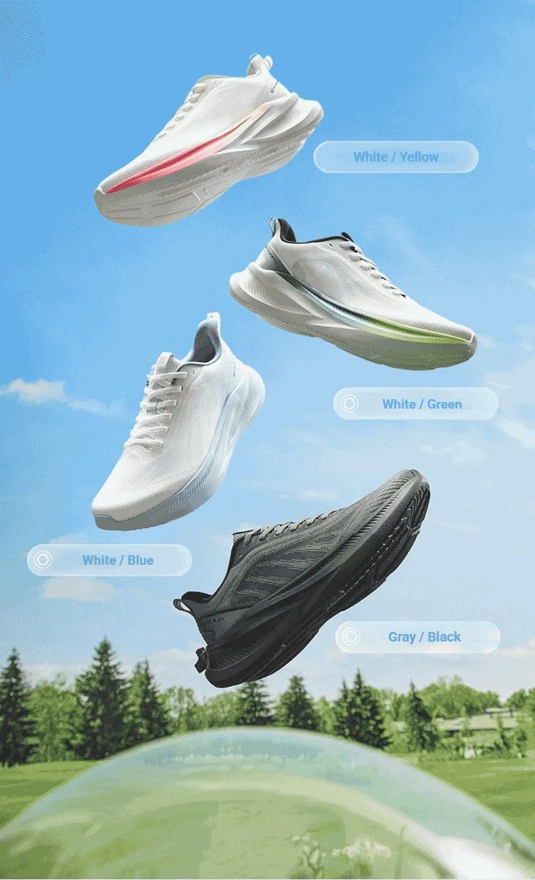361 Degrees AirFeather 5.0 Men Running Shoes Wear-resistant Elastic Sole Lightweight Breathable Comfortable Sneakers 672612217